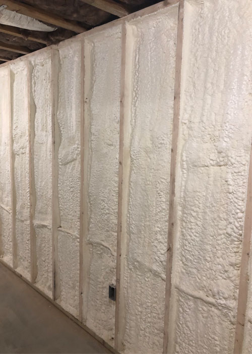 Spray foam insulation image